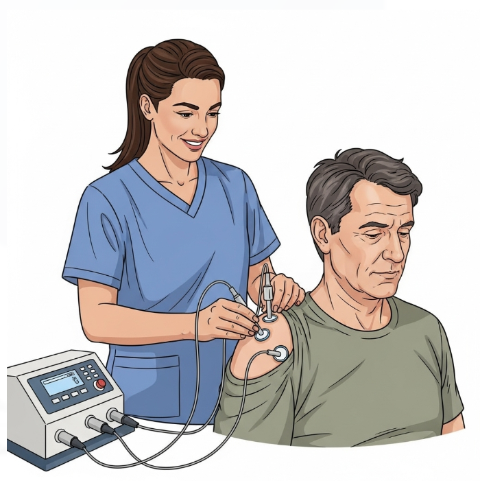 interferential therapy for rotator cuff: a teacher's journey back to the classroom