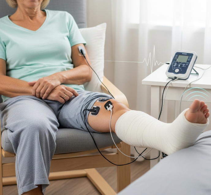 how to use tens to minimize muscle wasting during bed rest