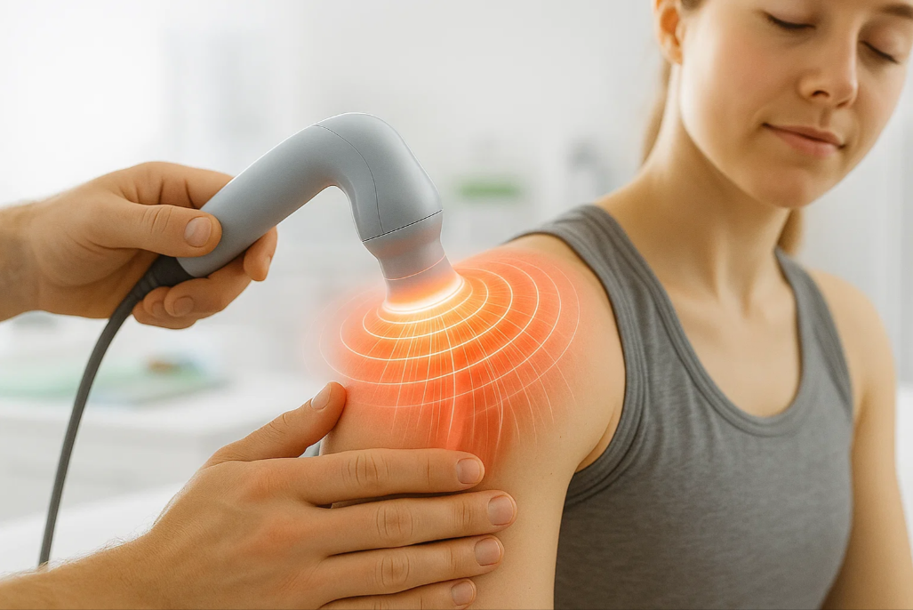 what is the 'piezoelectric effect' and its role in ultrasound therapy?