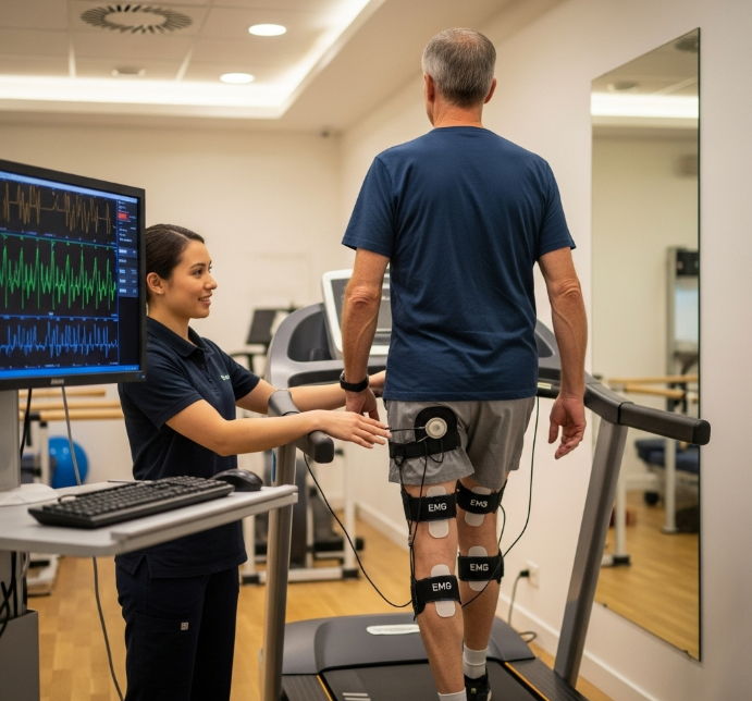 emg case study: improving gait symmetry after knee replacement