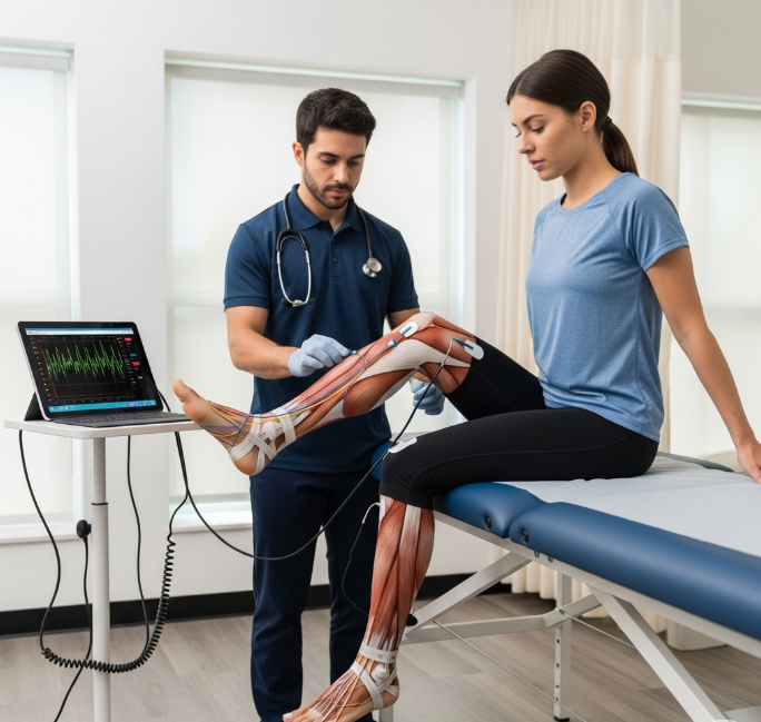 what is emg biofeedback and how does it help foot drop?