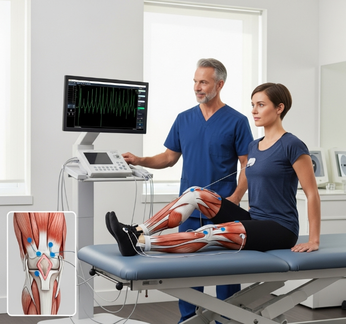 how to maximize quad strength after acl surgery with emg